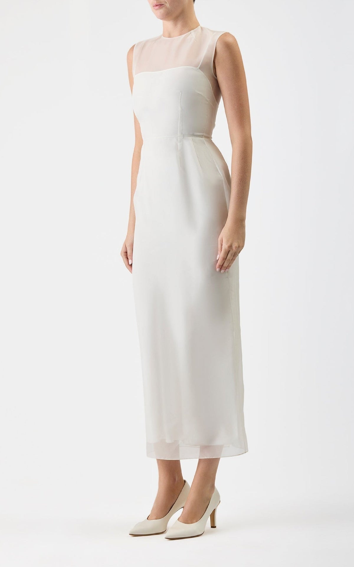 Ivory / Robe Maslow en soie - Ivory