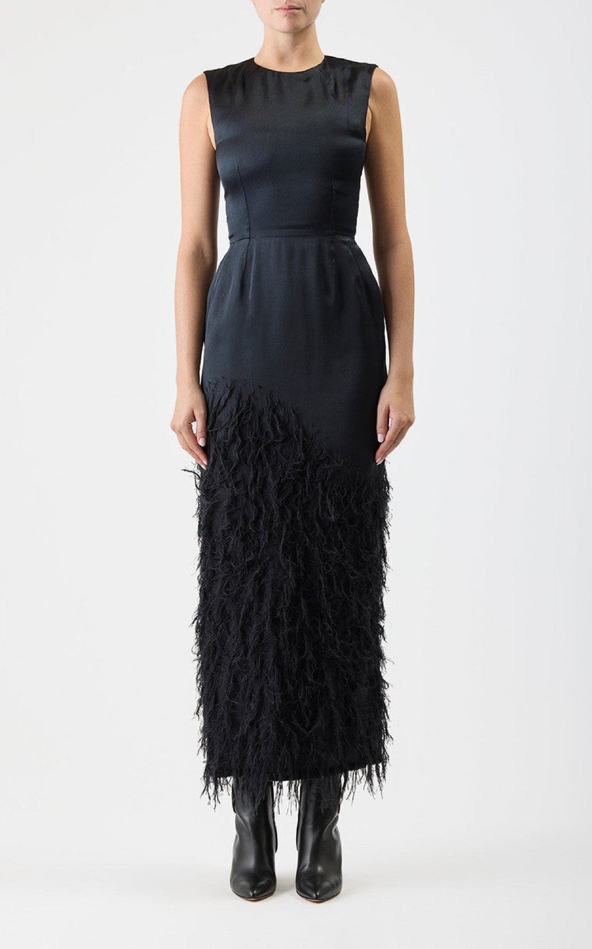 Black / Robe Maslow en soie - Black