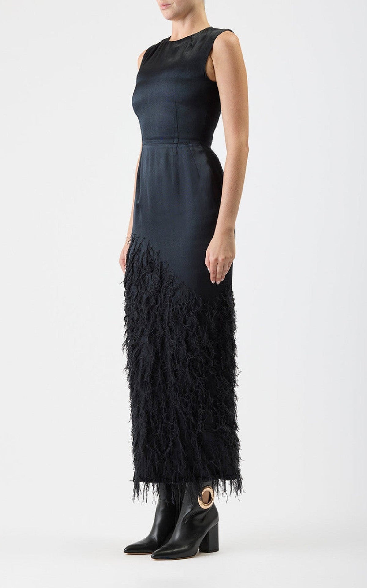 Black / Robe Maslow en soie - Black