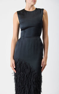 Black / Robe Maslow en soie - Black