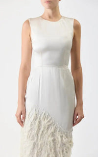Maslow Dress en ivoire double organza