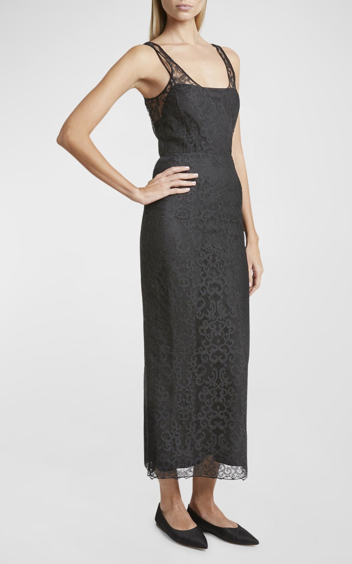 Black / Robe Polus en soie - Black
