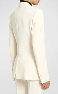 Ivory / Veste blazer Leiva en laine - Ivory