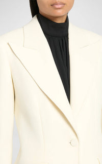 Ivory / Veste blazer Leiva en laine - Ivory