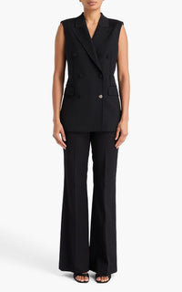 Black / Veste blazer Mayte en soie - Black