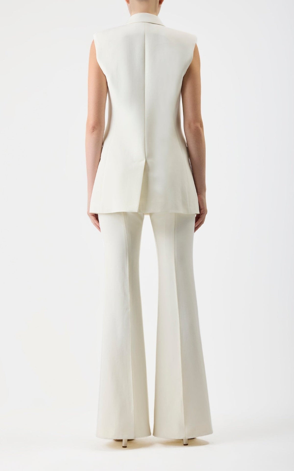 Ivory / Veste blazer Mayte en laine - Ivory