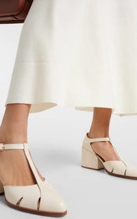 Ivy Heel en crème calf