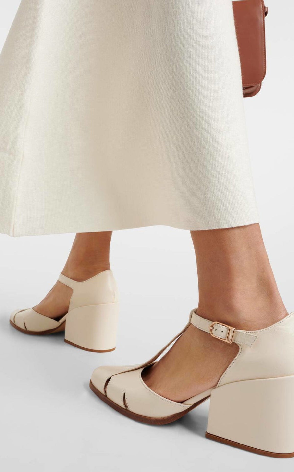 Ivy Heel en crème calf