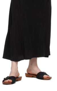 Clover Slide en noir jute