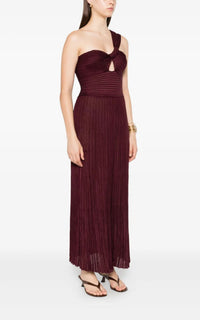 Altura Dress en bordeaux profond trama