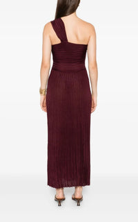 Altura Dress en bordeaux profond trama