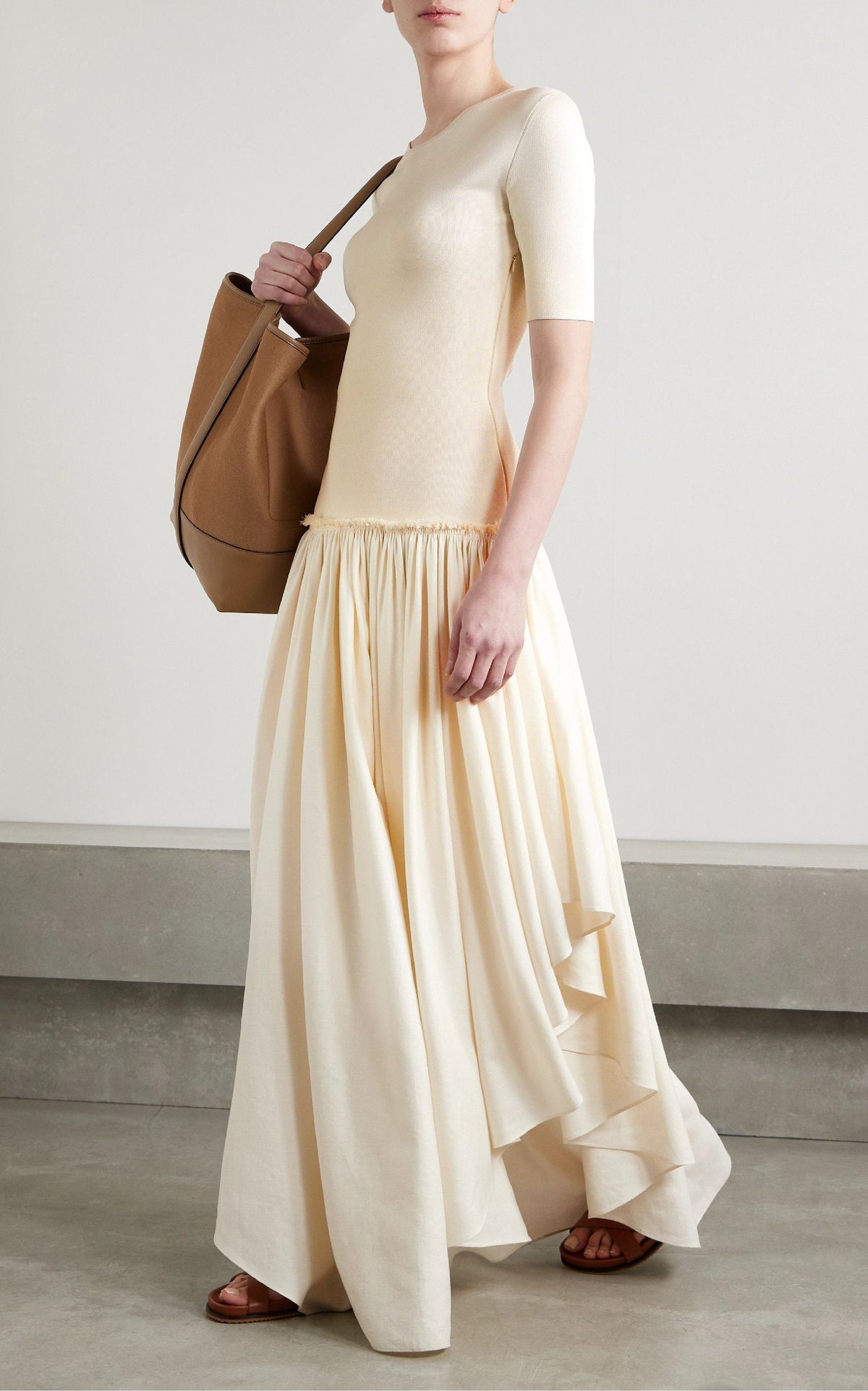 Ivory / Robe Sirona en laine - Ivory