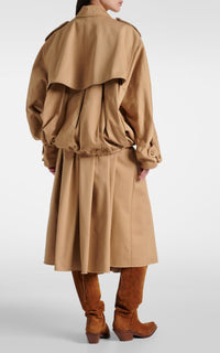 Hunt Jacket en camel coton Sea Island sergé
