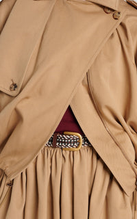 Hunt Jacket en camel coton Sea Island sergé
