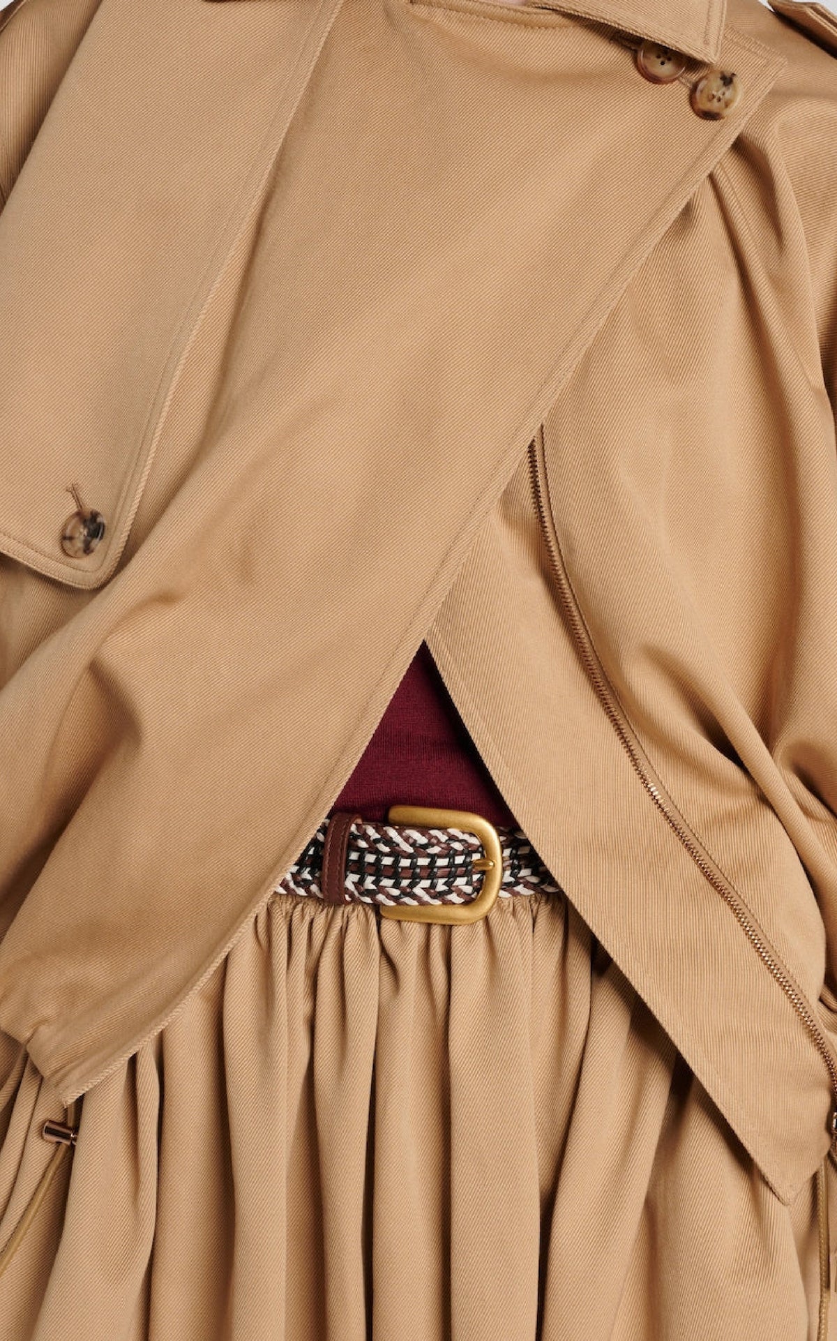 Hunt Jacket en camel coton Sea Island sergé