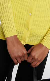 Goldenrod / Cardigan Emma en cachemire - Goldenrod
