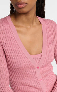Rosa / Cardigan Emma en cachemire - Rosa