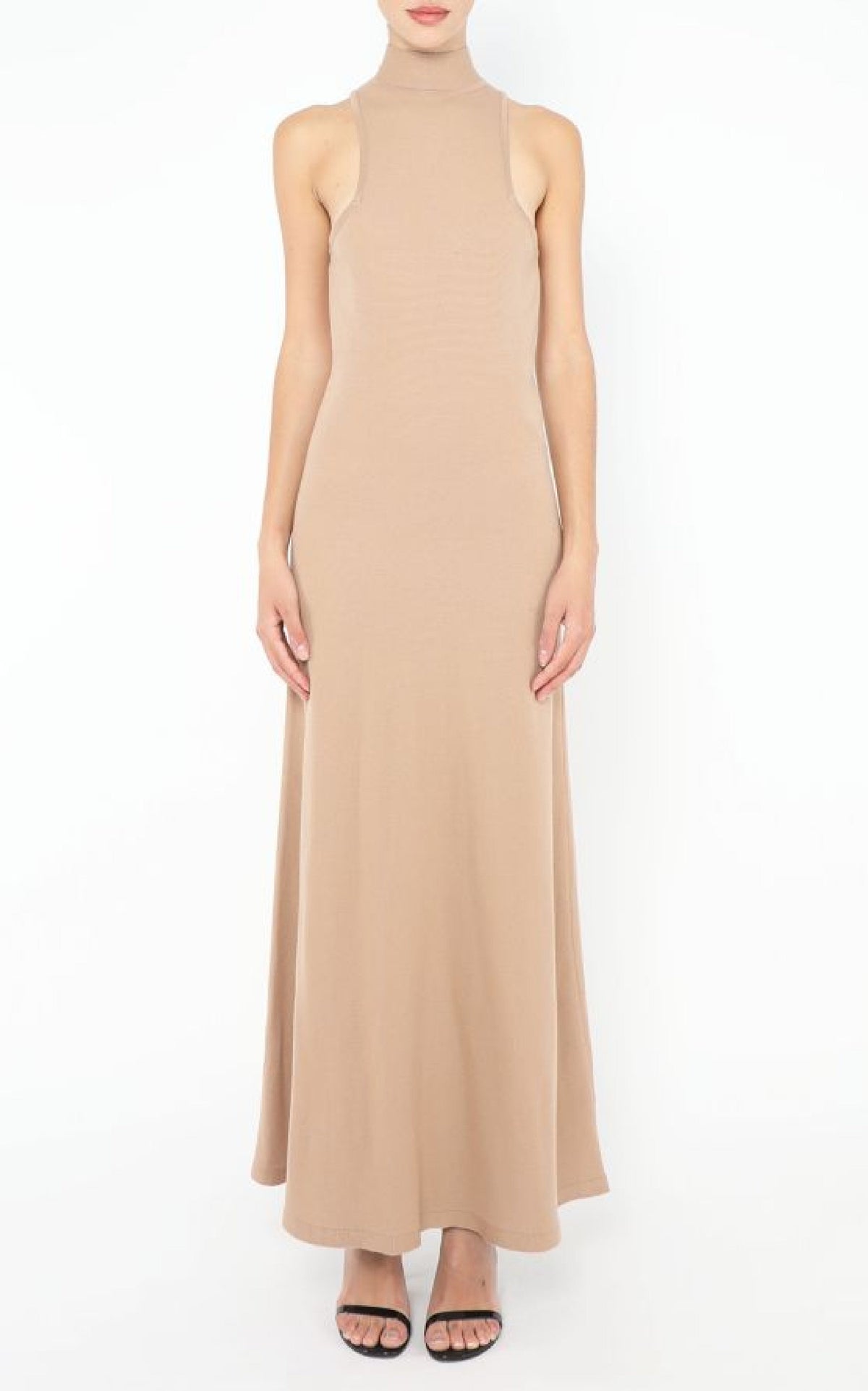 Kenna Dress en camel antilope mérinos fil