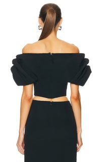 Black / Top Erwan en soie - Black