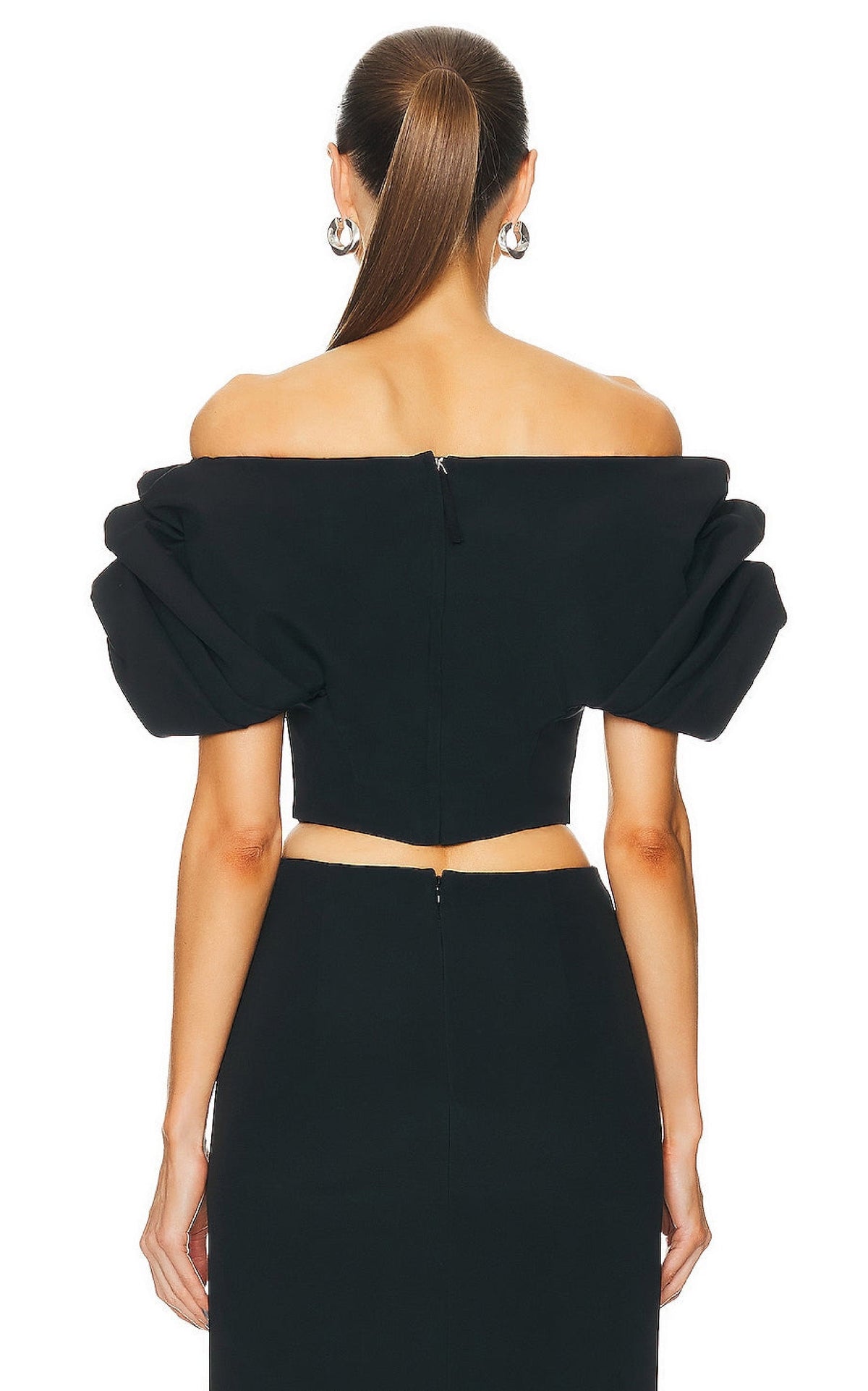 Black / Top Erwan en soie - Black