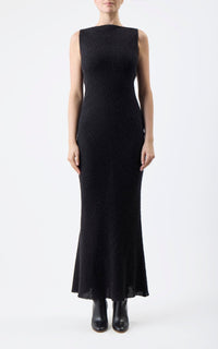 Black / Robe Seren en soie - Black