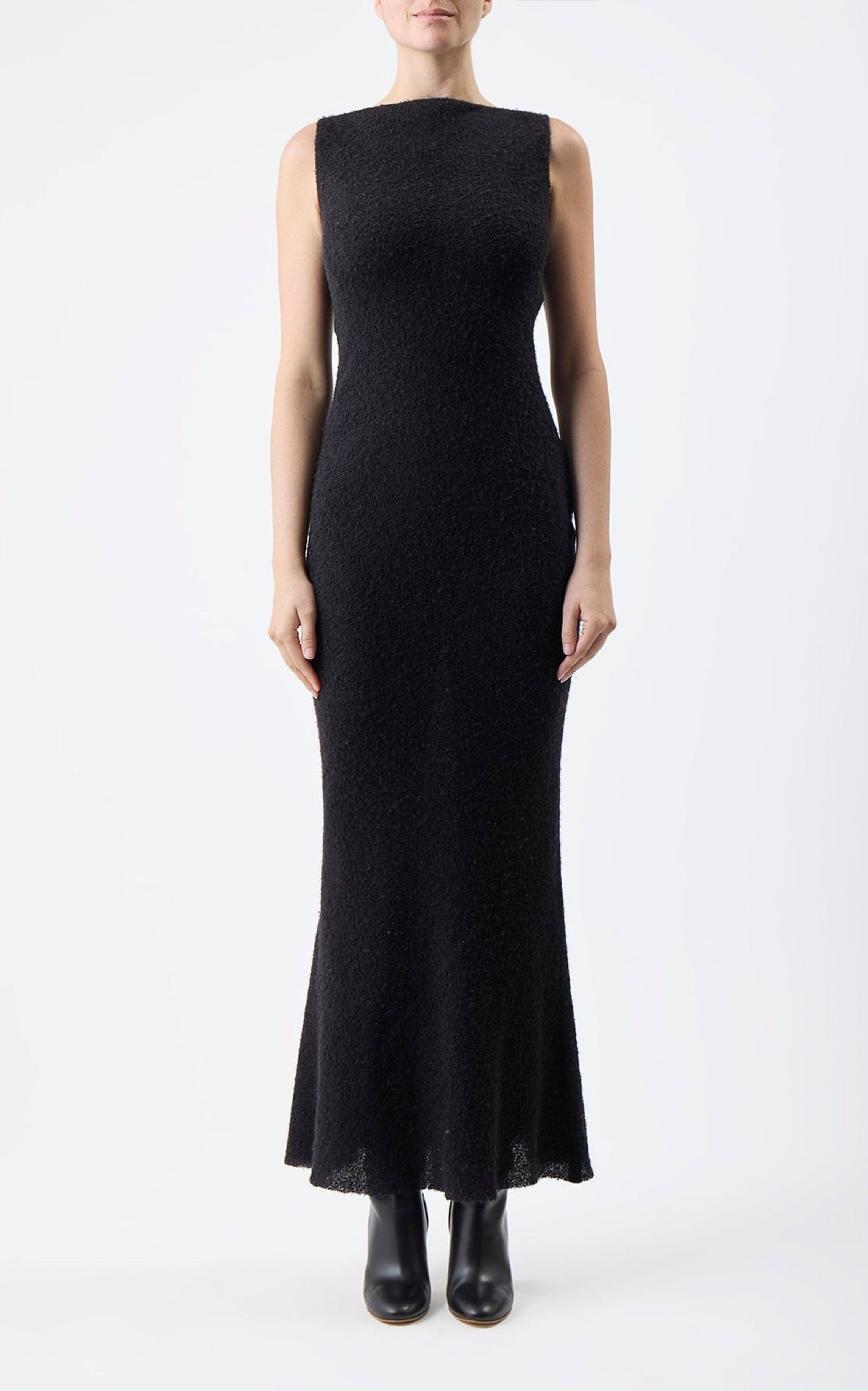 Black / Robe Seren en soie - Black