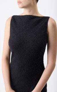 Black / Robe Seren en soie - Black