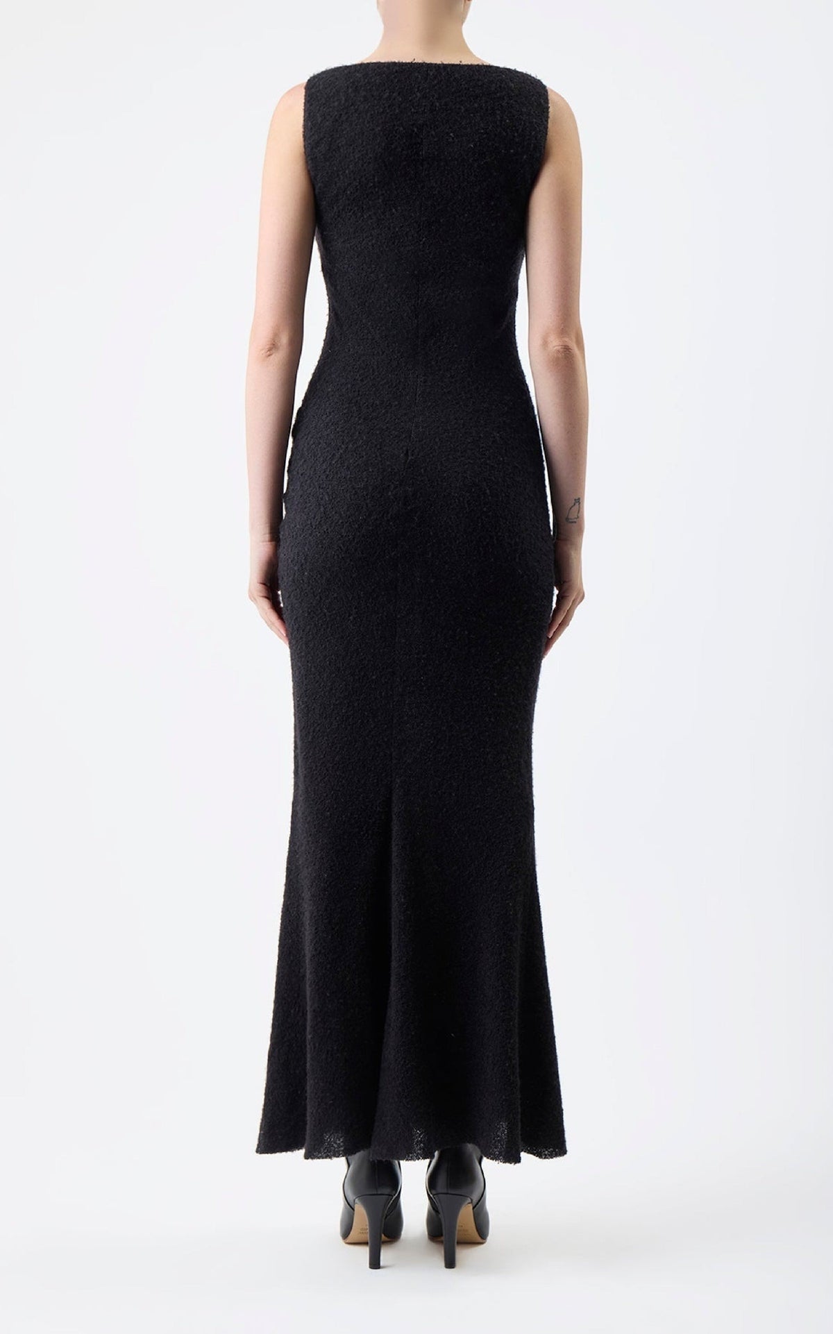 Black / Robe Seren en soie - Black