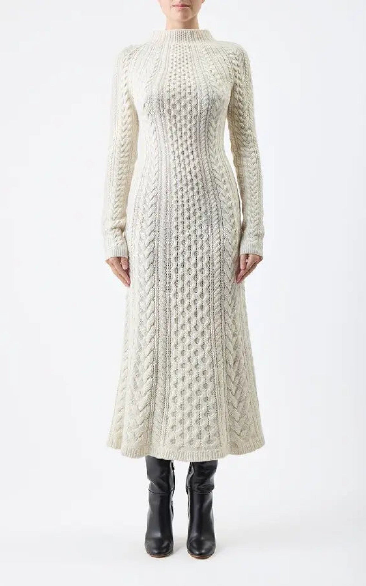 Ivory / Robe Amaris en cachemire - Ivory