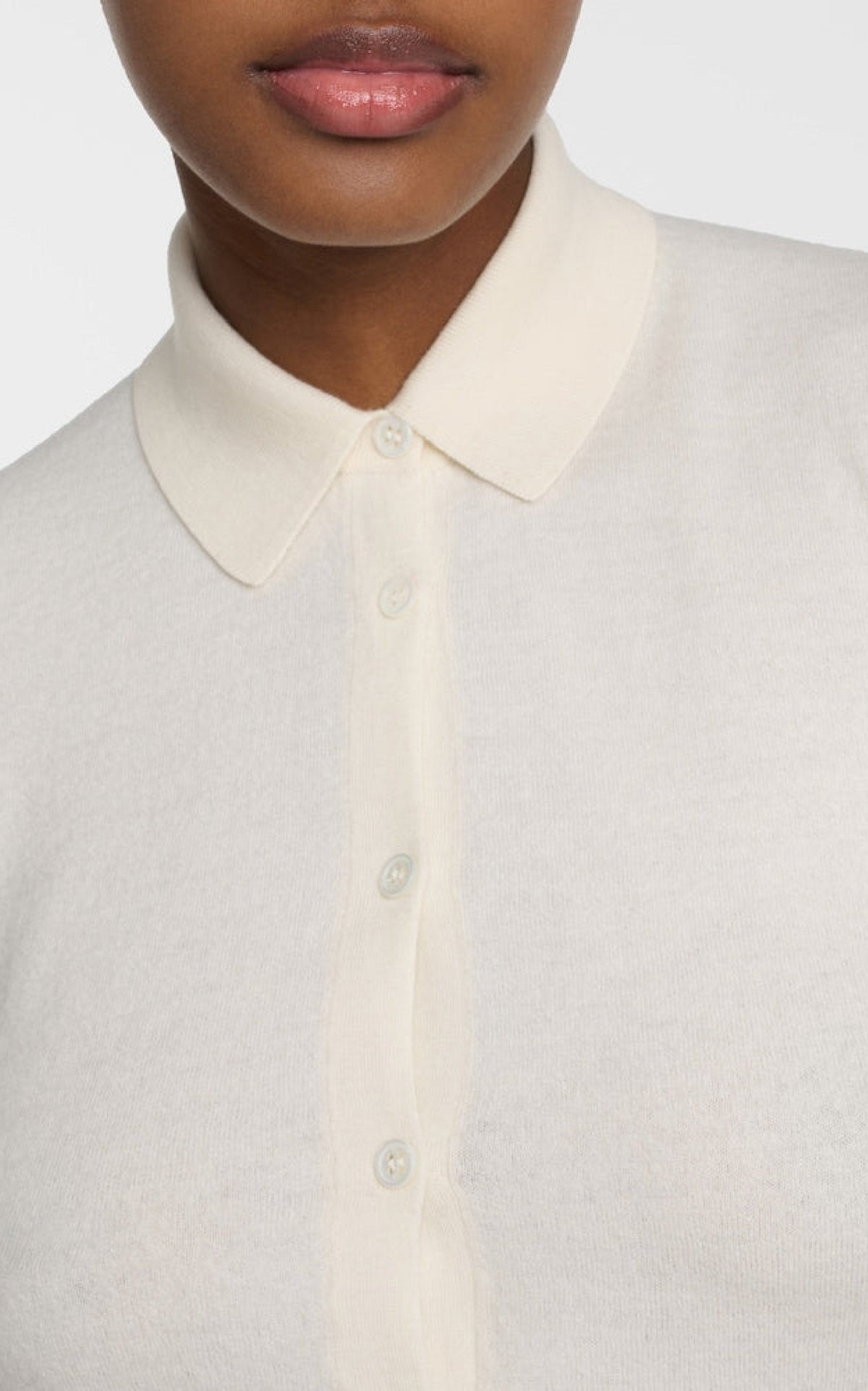Ivory / Chemise Deidre en laine - Ivory