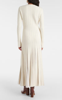 Ivory / Robe Walsh en laine - Ivory