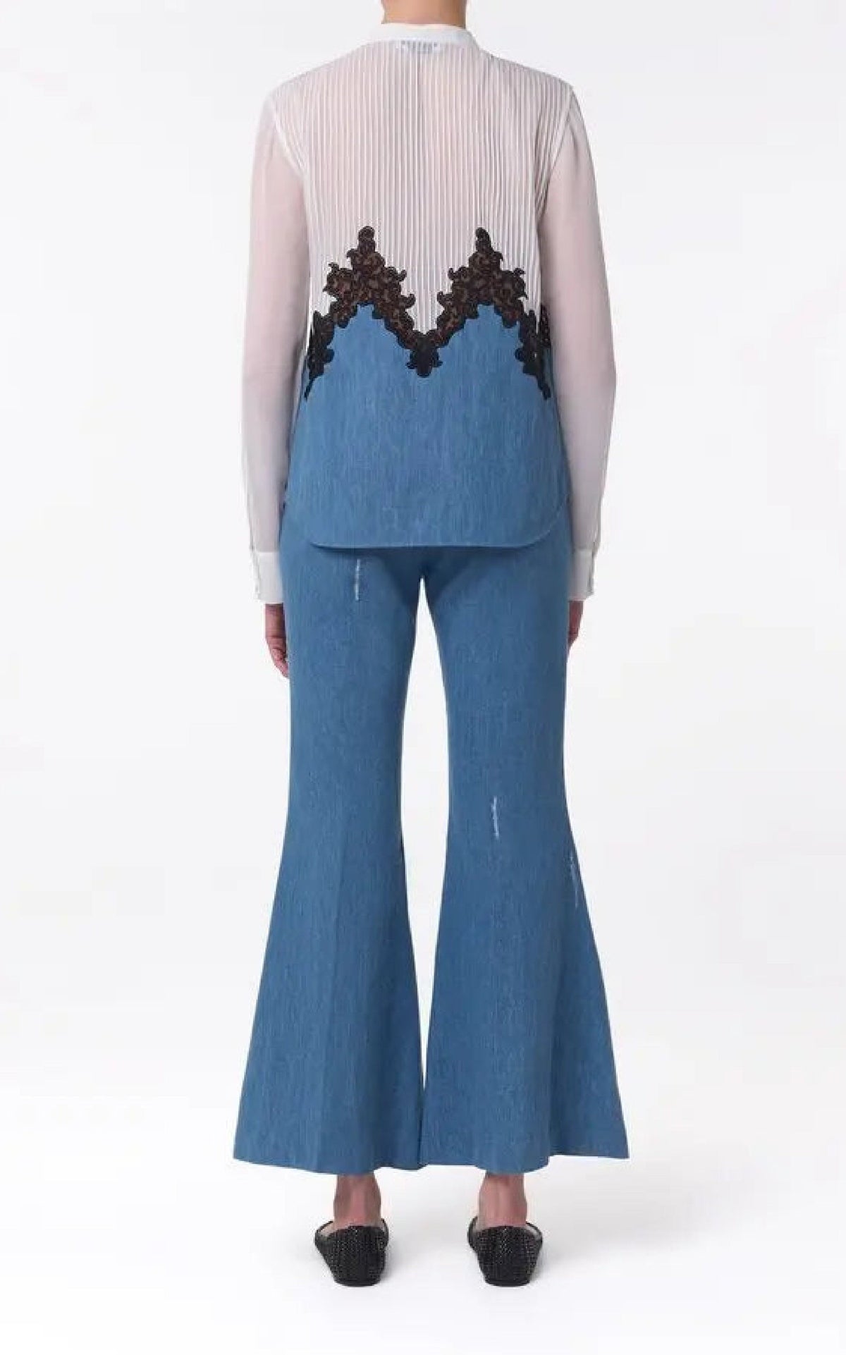 Light Blue Denim / Pantalon Marsh à taille haute - Light Blue Denim