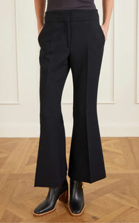 Dark Navy / Pantalon Marsh en laine - Dark Navy