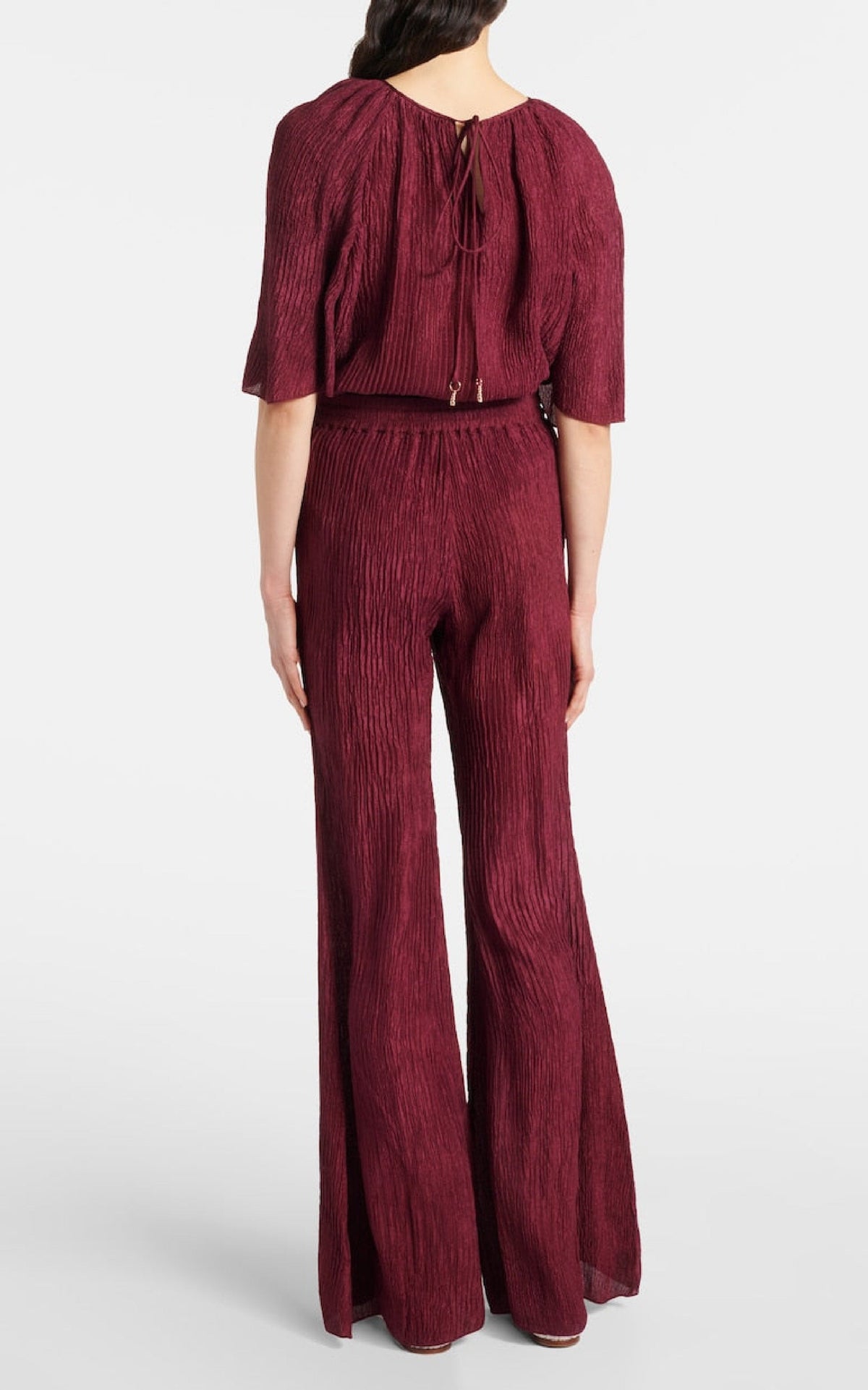 Ivory / Pantalon Claude en soie - Ivory