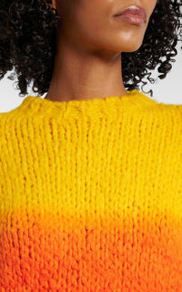Dip Dye Sunrise / Pull Pallas en cachemire - Dip Dye Sunrise