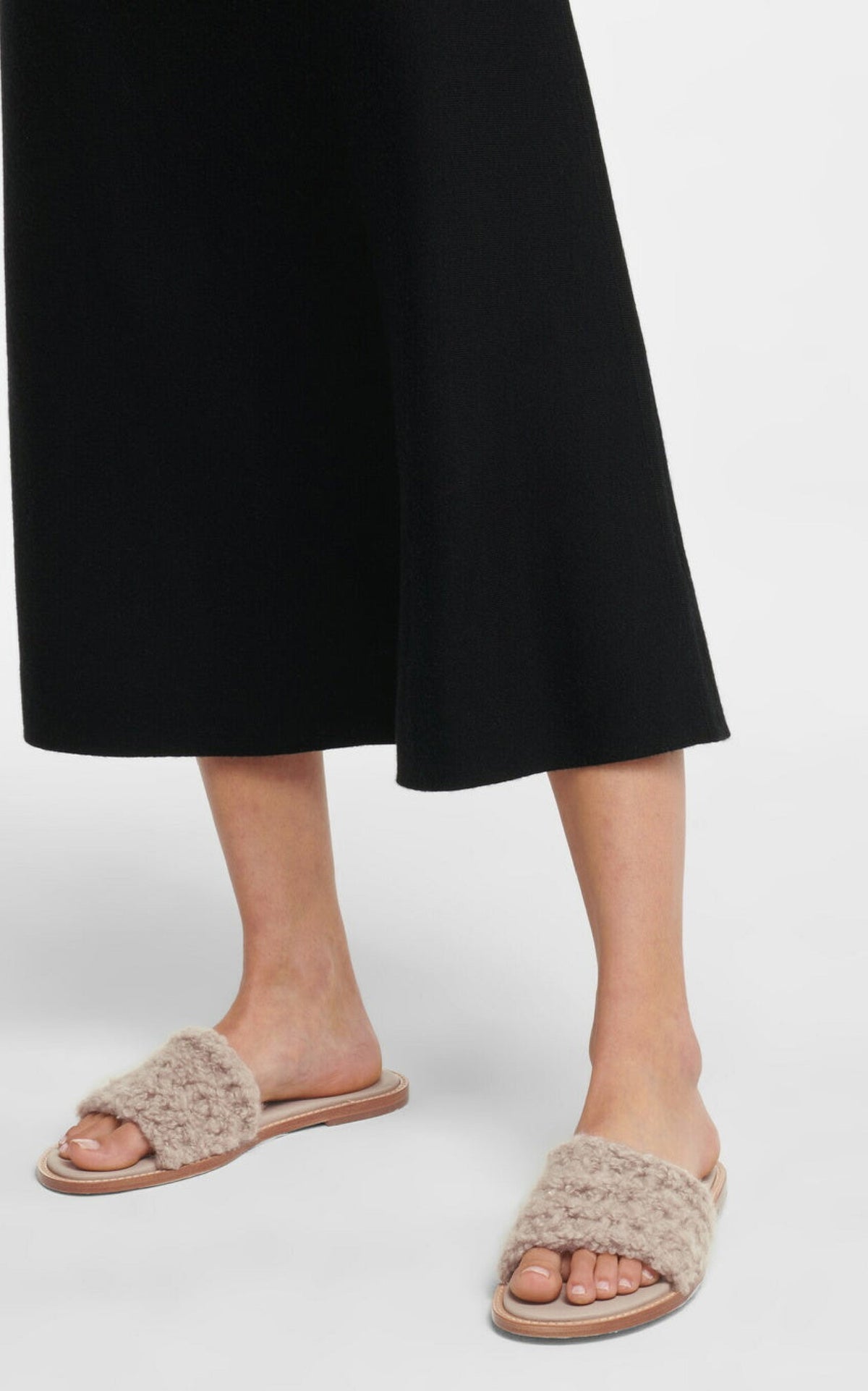 Ballast Slide en camel nappa capri