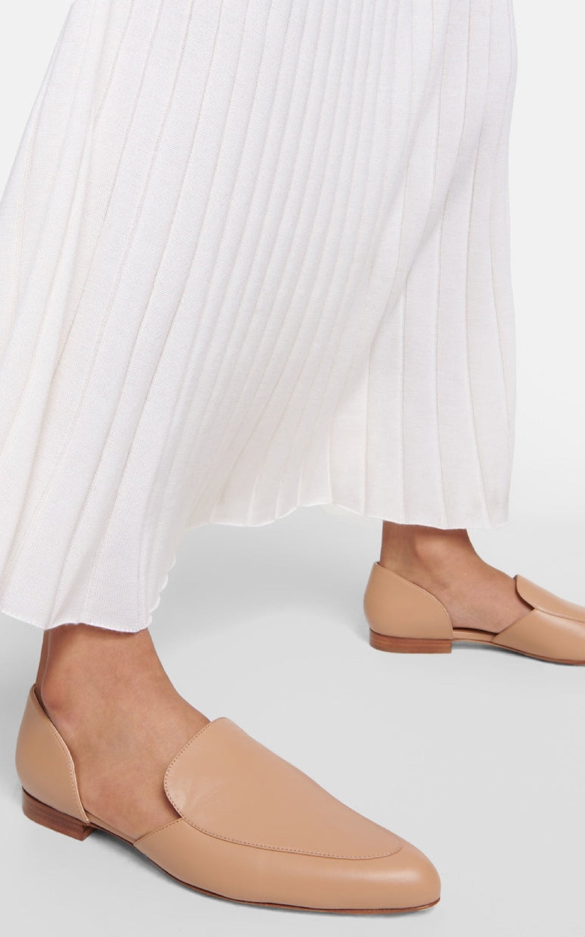Jax Flat en camel foncé lamb cuir