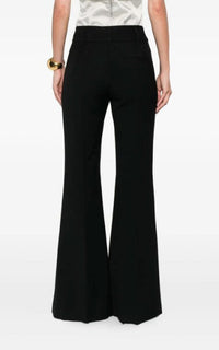 Rhein Pant en noir textured lin sub