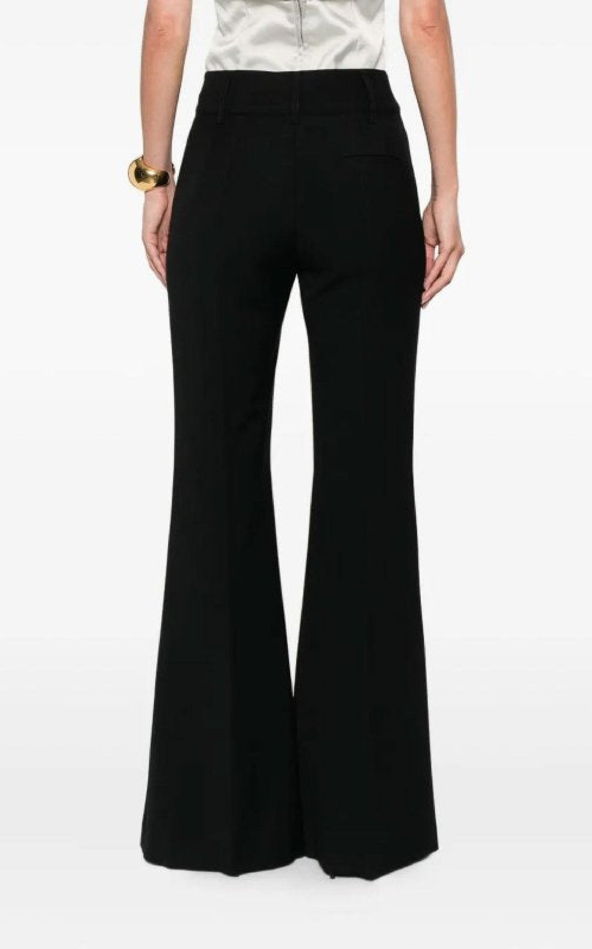 Rhein Pant en noir textured lin sub