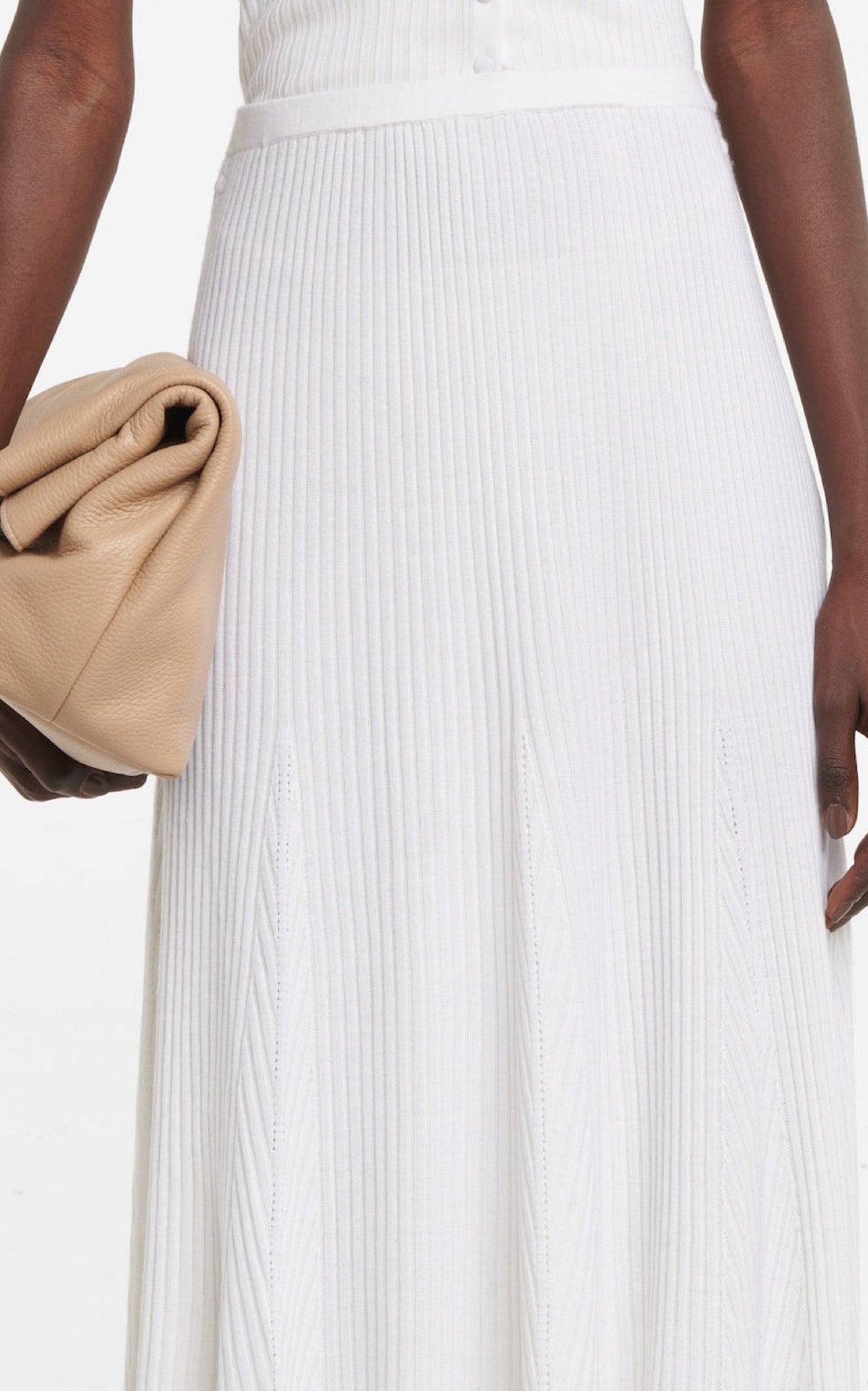 Ivory / Jupe Aurora en laine - Ivory