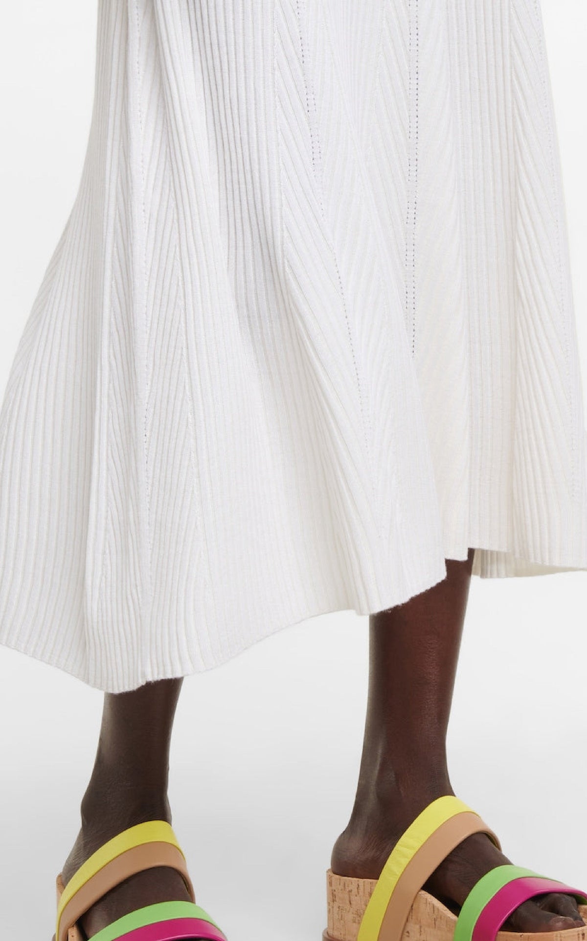 Ivory / Jupe Aurora en laine - Ivory
