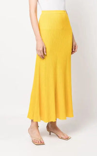 Aurora Skirt en jaune antilope mérinos fil