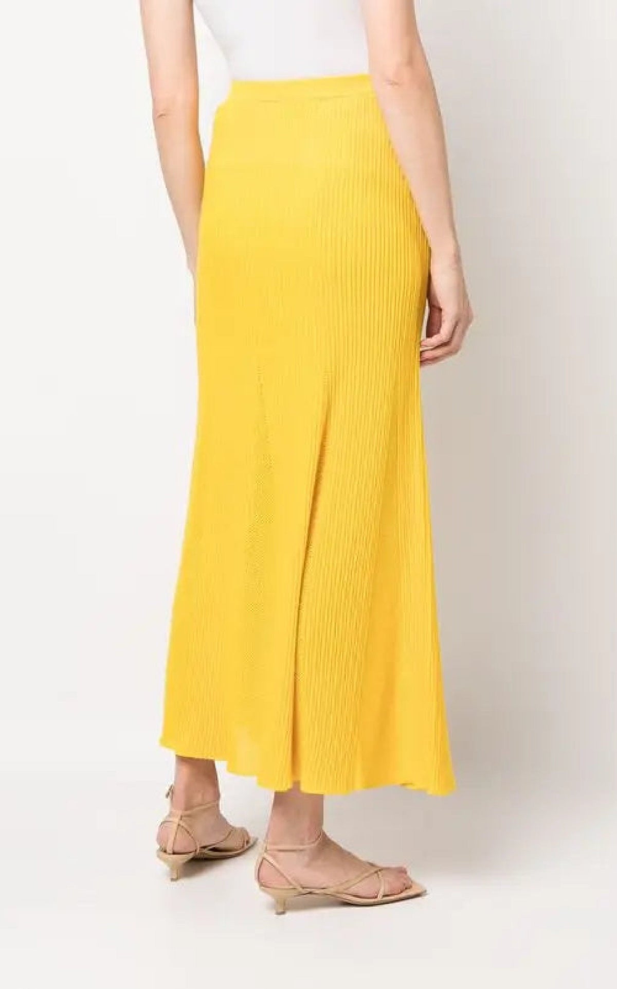 Aurora Skirt en jaune antilope mérinos fil