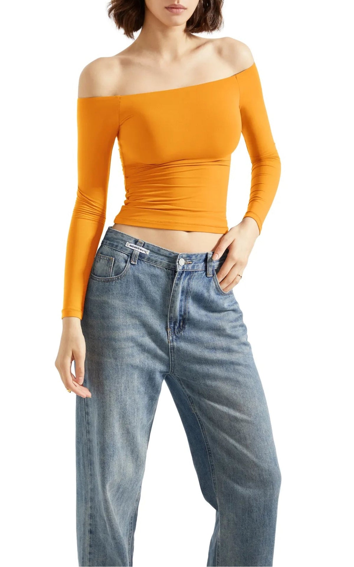 Josephina Sweater en jaune antilope mérinos fil
