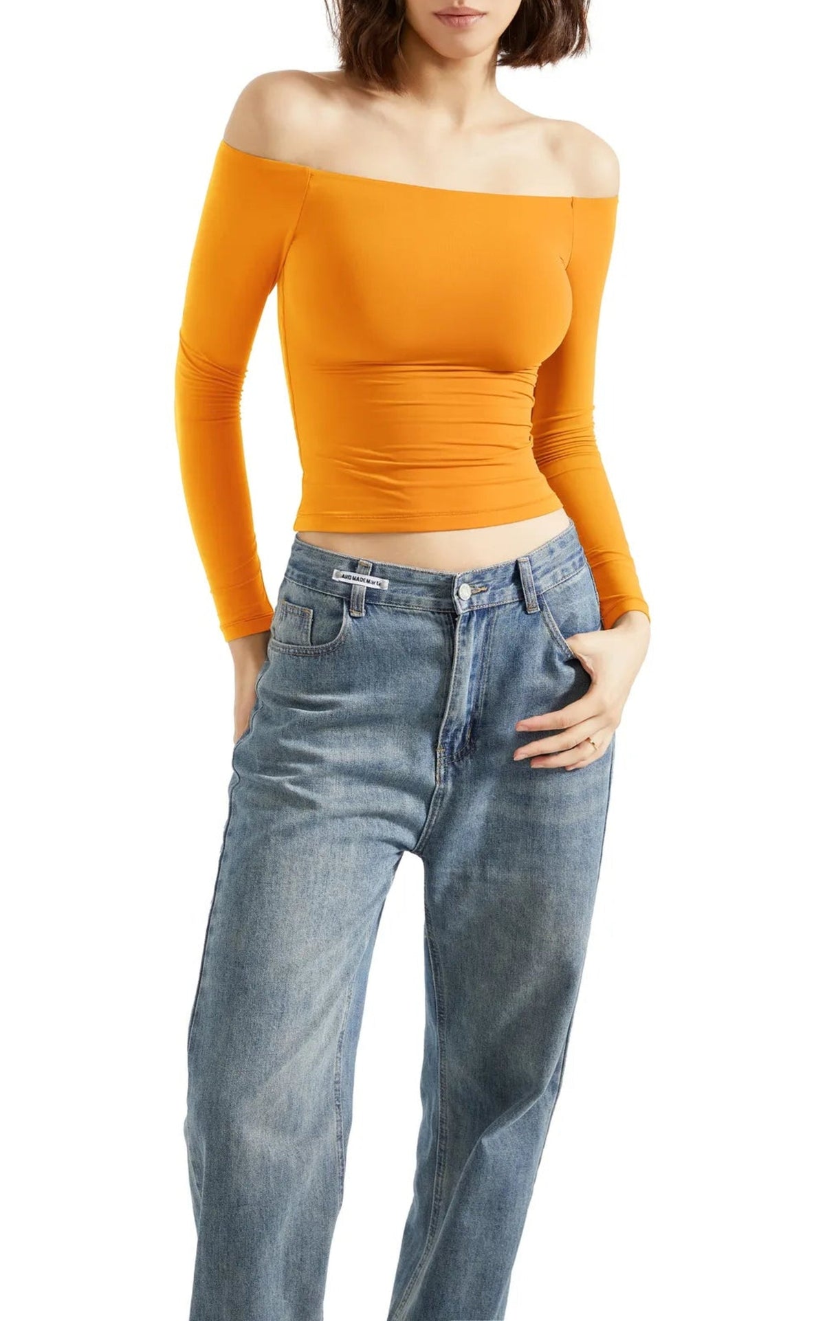 Josephina Sweater en jaune antilope mérinos fil