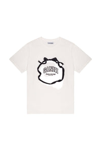 T-shirt décontracté avec nœud - Egret