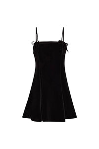 Robe courte en velours - Black
