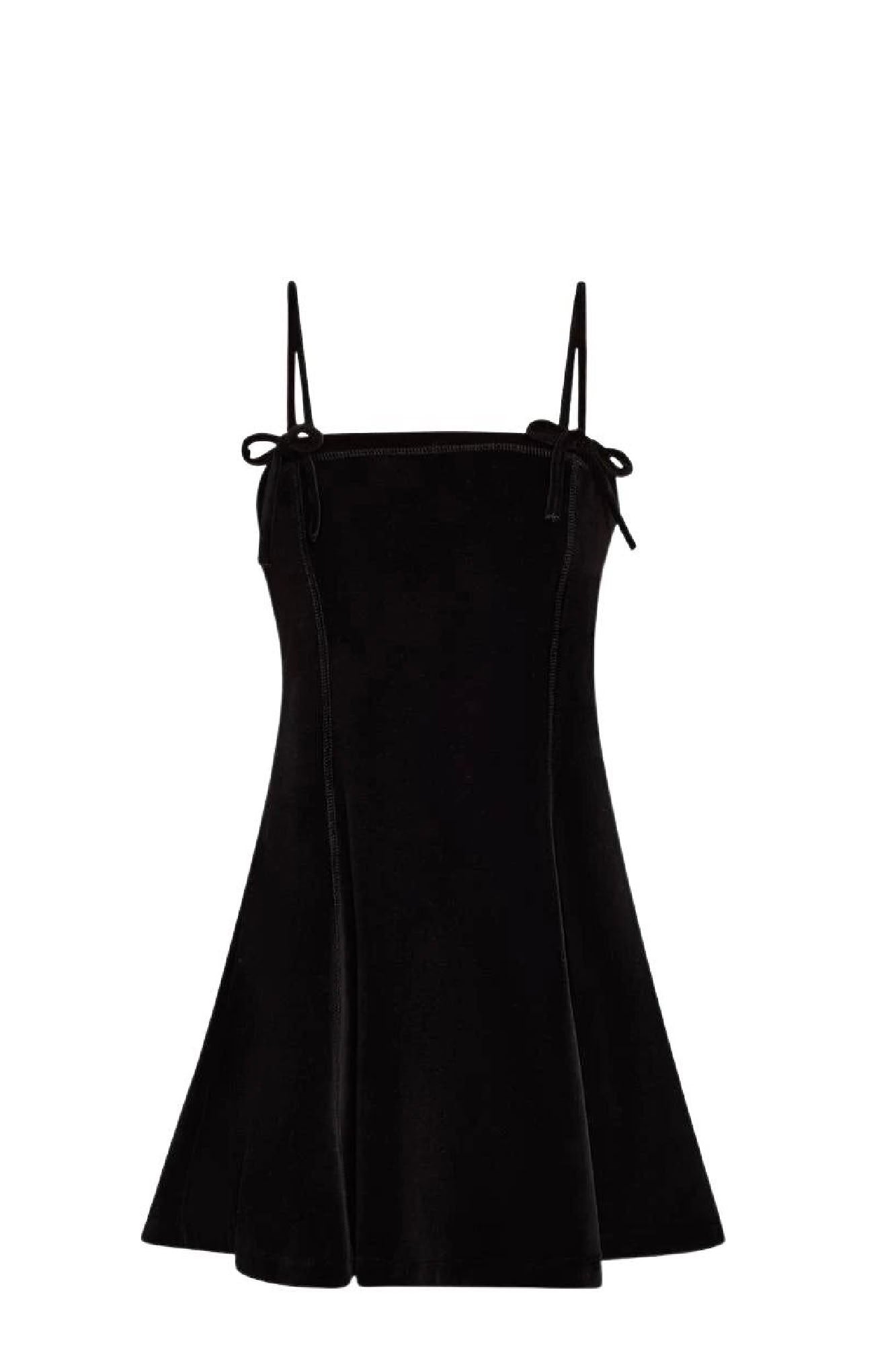 Robe courte en velours - Black