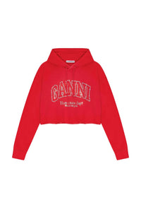 Sweat à capuche orné de strass - Racing Red