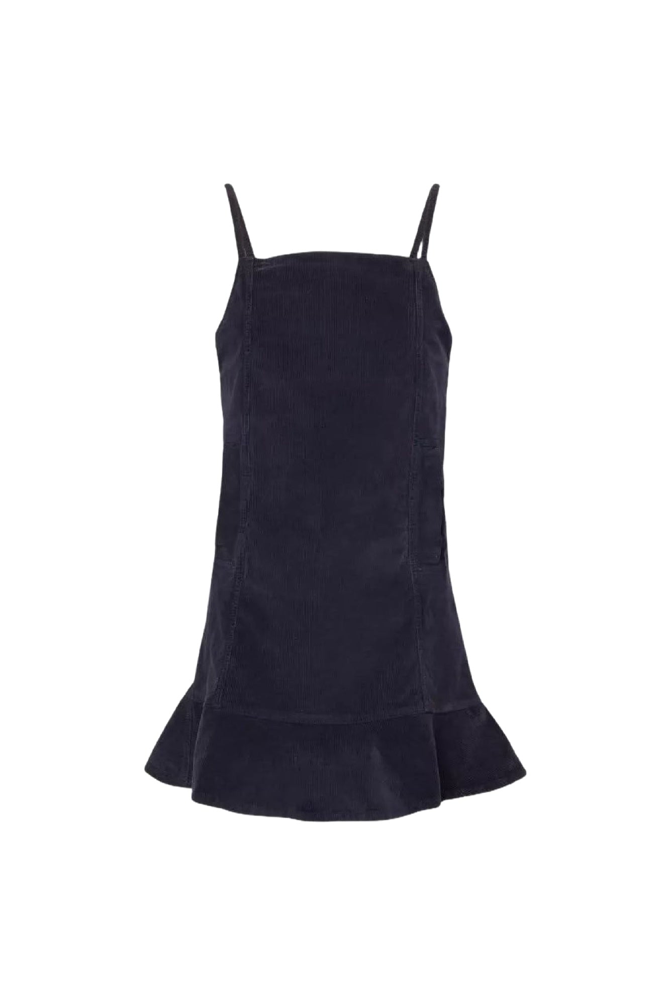 Robe courte à bretelles délavé en velours côtelé - Sky Captain